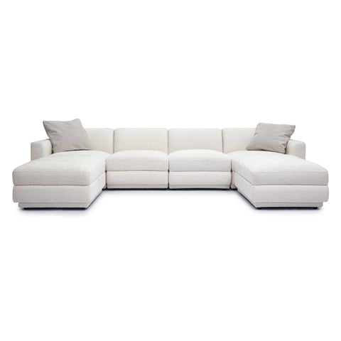 Perry Contemporary Chaise Sectional U Shape Modular Sofa