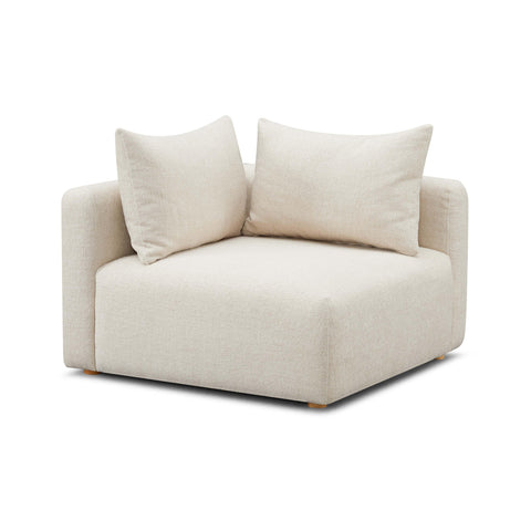 Modern Modular Sofa with Armrests and Loose Cushions
