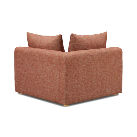 Modern Modular Sofa with Armrests and Loose Cushions