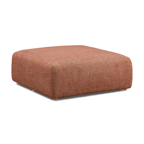 Timeless Minimalist Modern Upholstered Cocktail Ottoman
