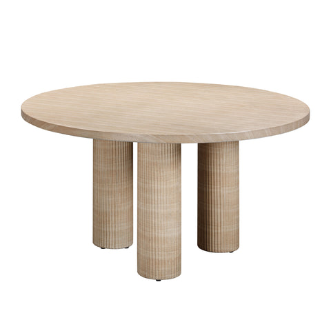 TOV Furniture Tulip Fluted Drum Dining Table