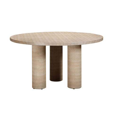 TOV Furniture Tulip Fluted Drum Dining Table