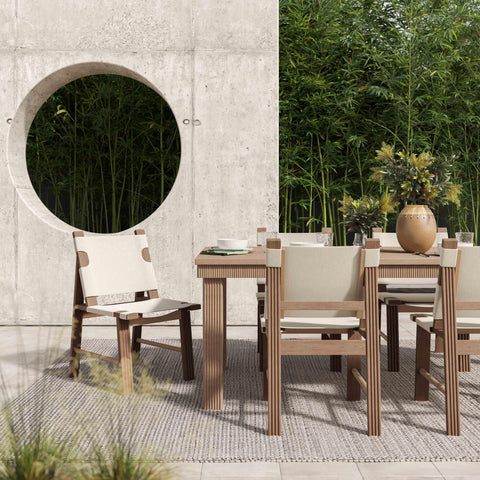 Modern Lawn and Garden Eucalyptus Outdoor Furniture