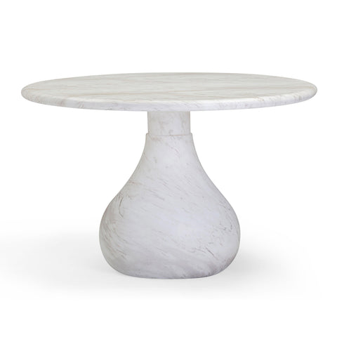 Smooch Tulip Round Dining Table Modern Drum Base