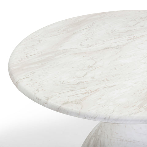 Smooch Tulip Round Dining Table Modern Drum Base