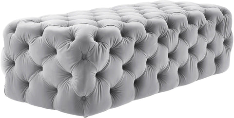 Timeless Minimalist Modern Tufted Velvet Cocktail Ottoman