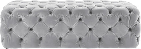 Timeless Minimalist Modern Tufted Velvet Cocktail Ottoman