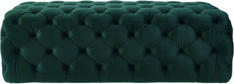 Timeless Minimalist Modern Tufted Velvet Cocktail Ottoman