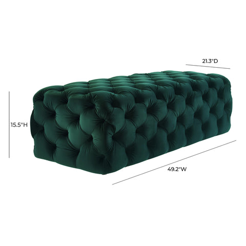 Timeless Minimalist Modern Tufted Velvet Cocktail Ottoman