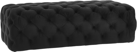 Timeless Minimalist Modern Tufted Velvet Cocktail Ottoman