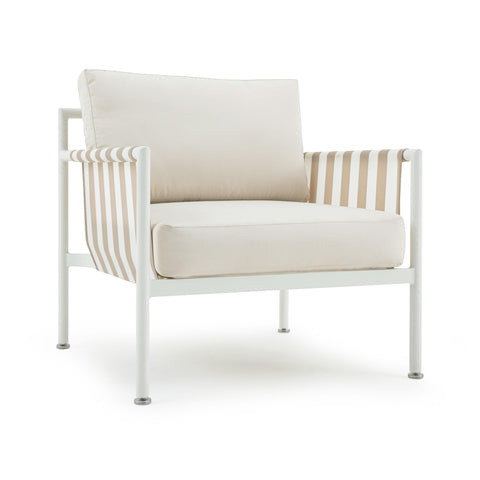 Dunes Modern Accent Chair with Stripe Pattern Outdoor Furniture