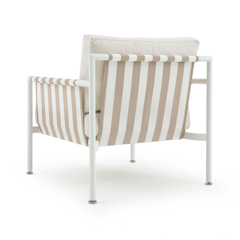 Dunes Modern Accent Chair with Stripe Pattern Outdoor Furniture