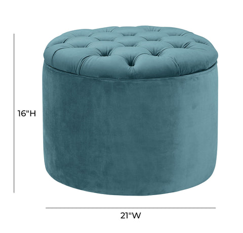 Space Saving Contemporary Tufted Storage Ottoman