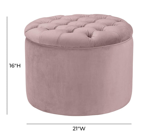 Space Saving Contemporary Tufted Storage Ottoman