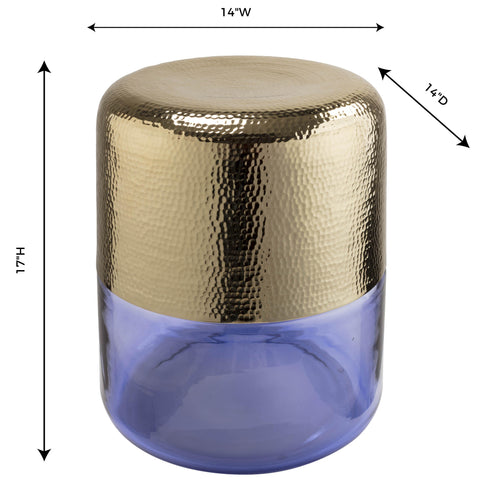 TOV Furniture Kolla Contemporary Drum Center Table