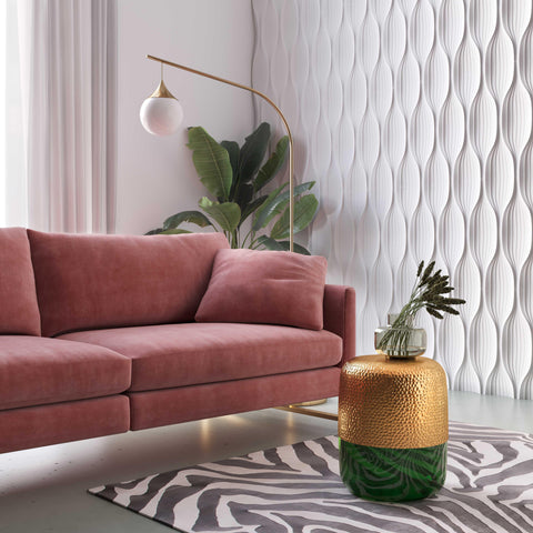 TOV Furniture Kolla Contemporary Drum Center Table