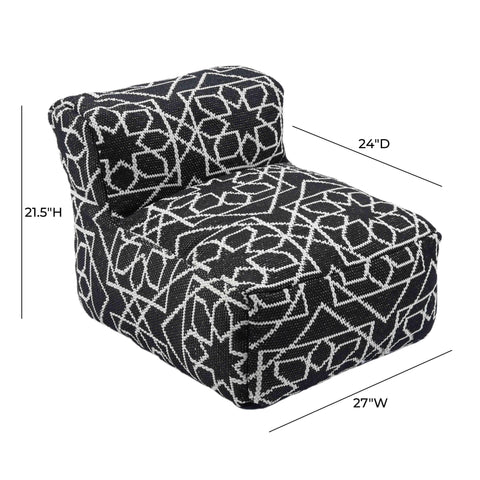 CHIARA Boho Geometric Pouf Ottoman Outdoor Furniture