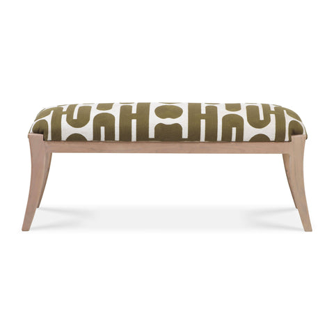 Timeless Minimalist Bohemian Upholstered Accent Bench