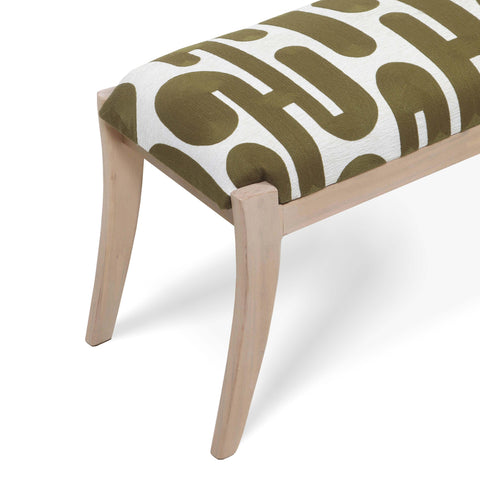 Timeless Minimalist Bohemian Upholstered Accent Bench