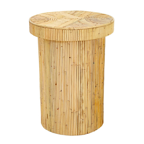 Acadia Global Eclecticist Bohemian Drum Accent Table