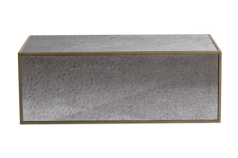 Lana Mirrored Modern Drum Coffee Table