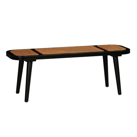 Timeless Minimalist Scandinavian Accent Bench with Tapered Legs