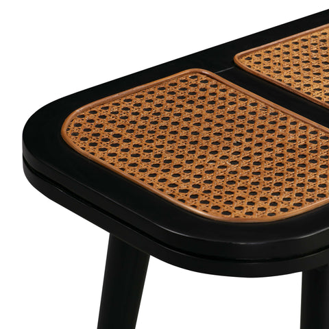 Timeless Minimalist Scandinavian Accent Bench with Tapered Legs