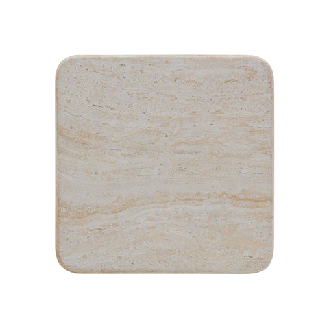 TOV Furniture Space Saving Modern Drum Square Accent Table