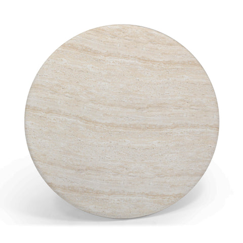 TOV Furniture Nature-Driven Modernist Round Drum Coffee Table