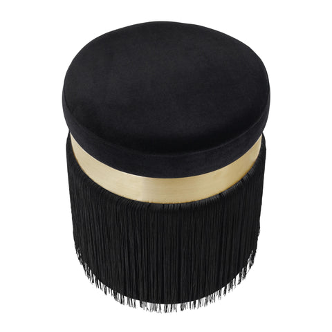 Melody Contemporary Fringe Pouf Ottoman