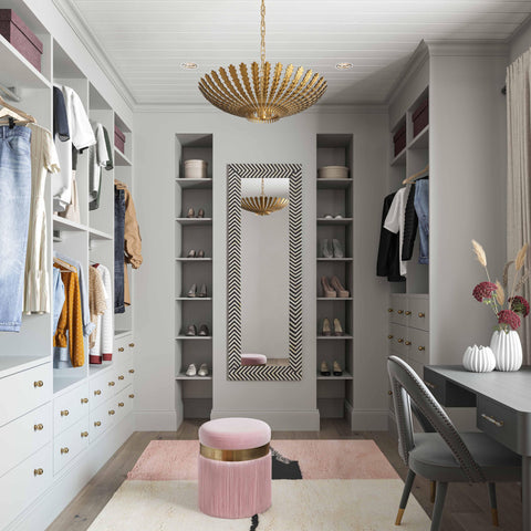 Melody Contemporary Fringe Pouf Ottoman