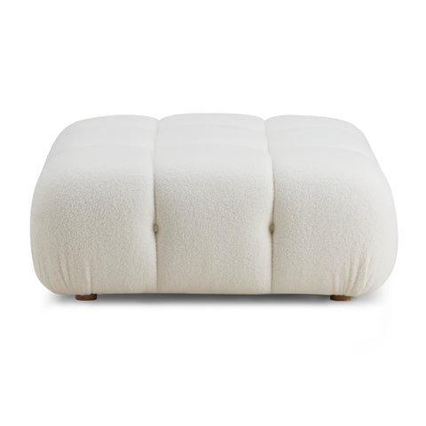Timeless Minimalist Modern Tufted Pouf Ottoman