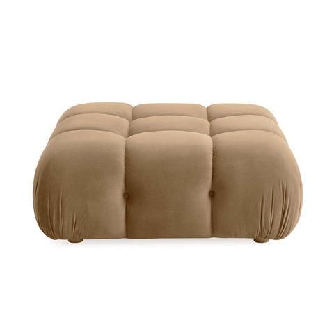 Timeless Minimalist Modern Tufted Velvet Pouf Ottoman
