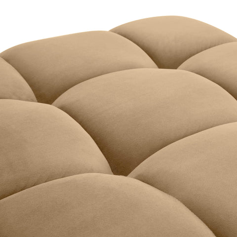 Timeless Minimalist Modern Tufted Velvet Pouf Ottoman