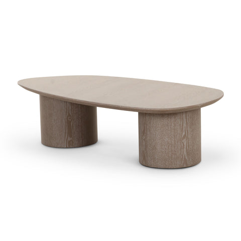Rhema Timeless Minimalist Curved Drum Coffee Table