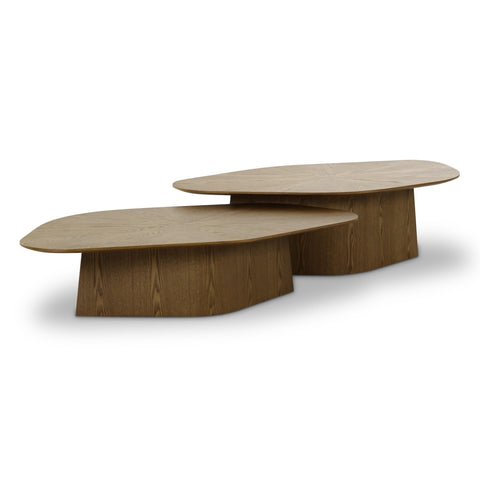 Roche Timeless Minimalist Nesting Table Set in Contemporary Style