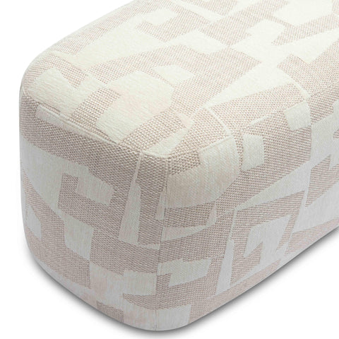 Timeless Minimalist Upholstered Lounge Bench with Block Feet