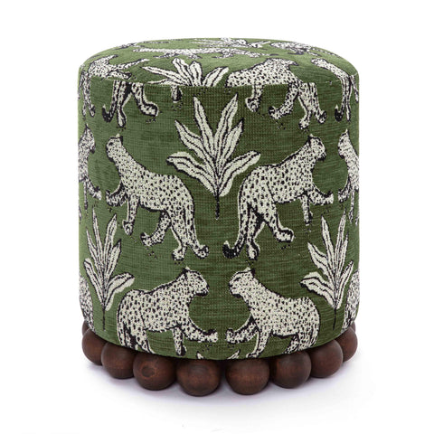 Space Saving Bohemian Pouf Ottoman Upholstered Design