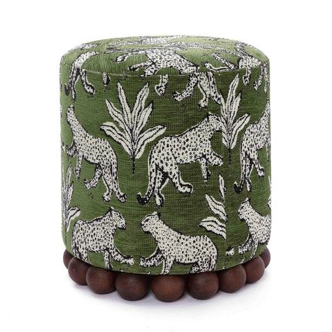 Space Saving Bohemian Pouf Ottoman Upholstered Design