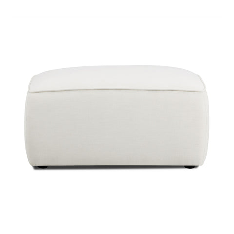 Timeless Minimalist Upholstered Pouf Ottoman in Modern Style