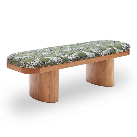 Timeless Minimalist Mid Century Upholstered Accent Bench