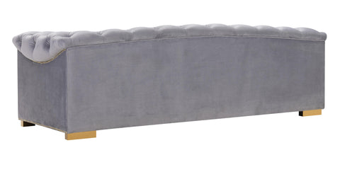 Farah Chesterfield Sofa with Button Detailing and Rolled Arms