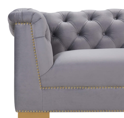 Farah Chesterfield Sofa with Button Detailing and Rolled Arms