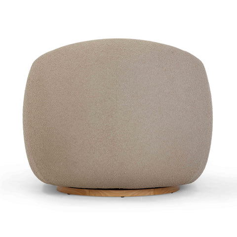 Timeless Minimalist Barrel Lounge Chair with Plinth Base