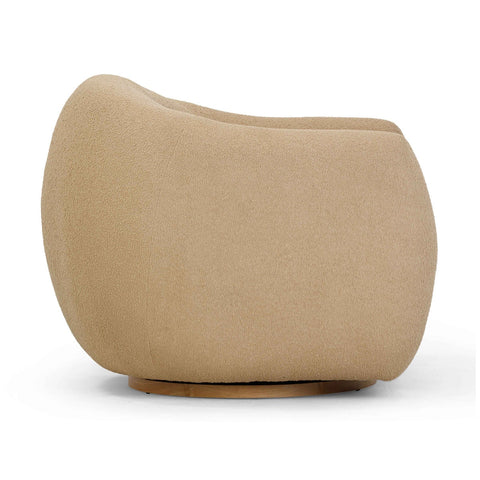 Timeless Minimalist Contemporary Upholstered Barrel Lounge Chair
