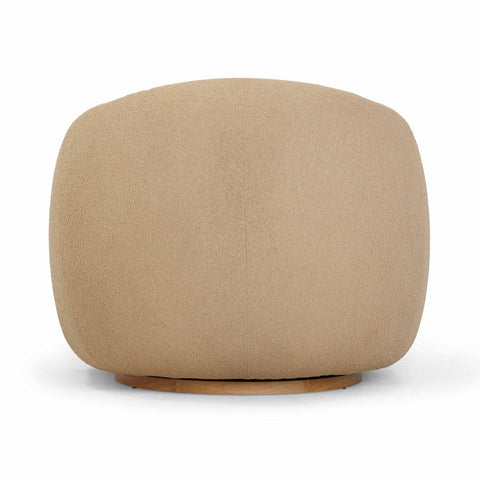Timeless Minimalist Contemporary Upholstered Barrel Lounge Chair