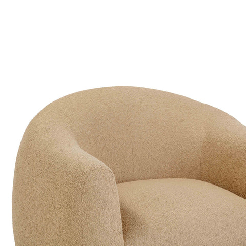 Timeless Minimalist Contemporary Upholstered Barrel Lounge Chair