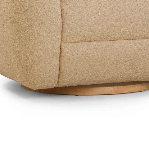 Timeless Minimalist Contemporary Upholstered Barrel Lounge Chair