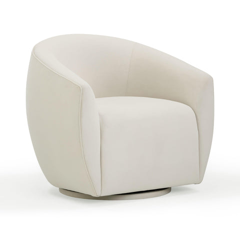 Timeless Minimalist Barrel Velvet Lounge Chair