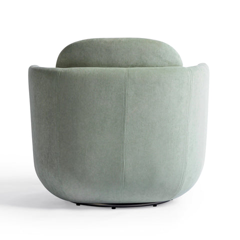Timeless Minimalist Modern Velvet Barrel Lounge Chair